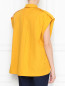 Блуза из хлопка с короткими рукавами Alberta Ferretti  –  МодельВерхНиз1