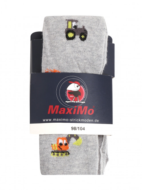 Колготки из хлопка с узором Maximo - Общий вид