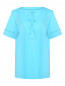 Блуза из хлопка с декором Marina Rinaldi  –  Общий вид