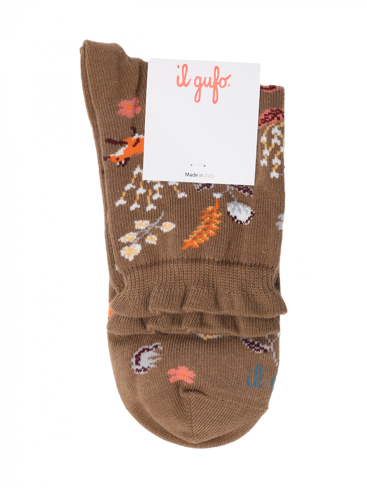 Хлопковые носки с узором Il Gufo  –  Общий вид  – Цвет:  Узор