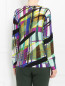 Джемпер из шерсти с абстрактным узором Marina Rinaldi  –  Модель Верх-Низ1