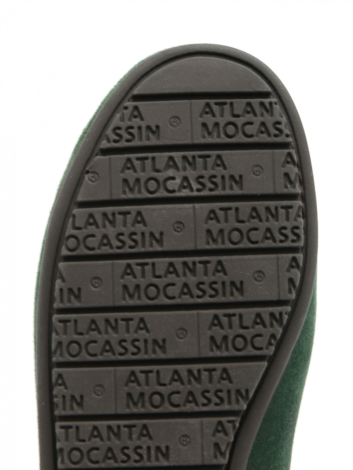 Мокасины классические из замши Atlanta Mocassin  –  Обтравка4  – Цвет:  Зеленый