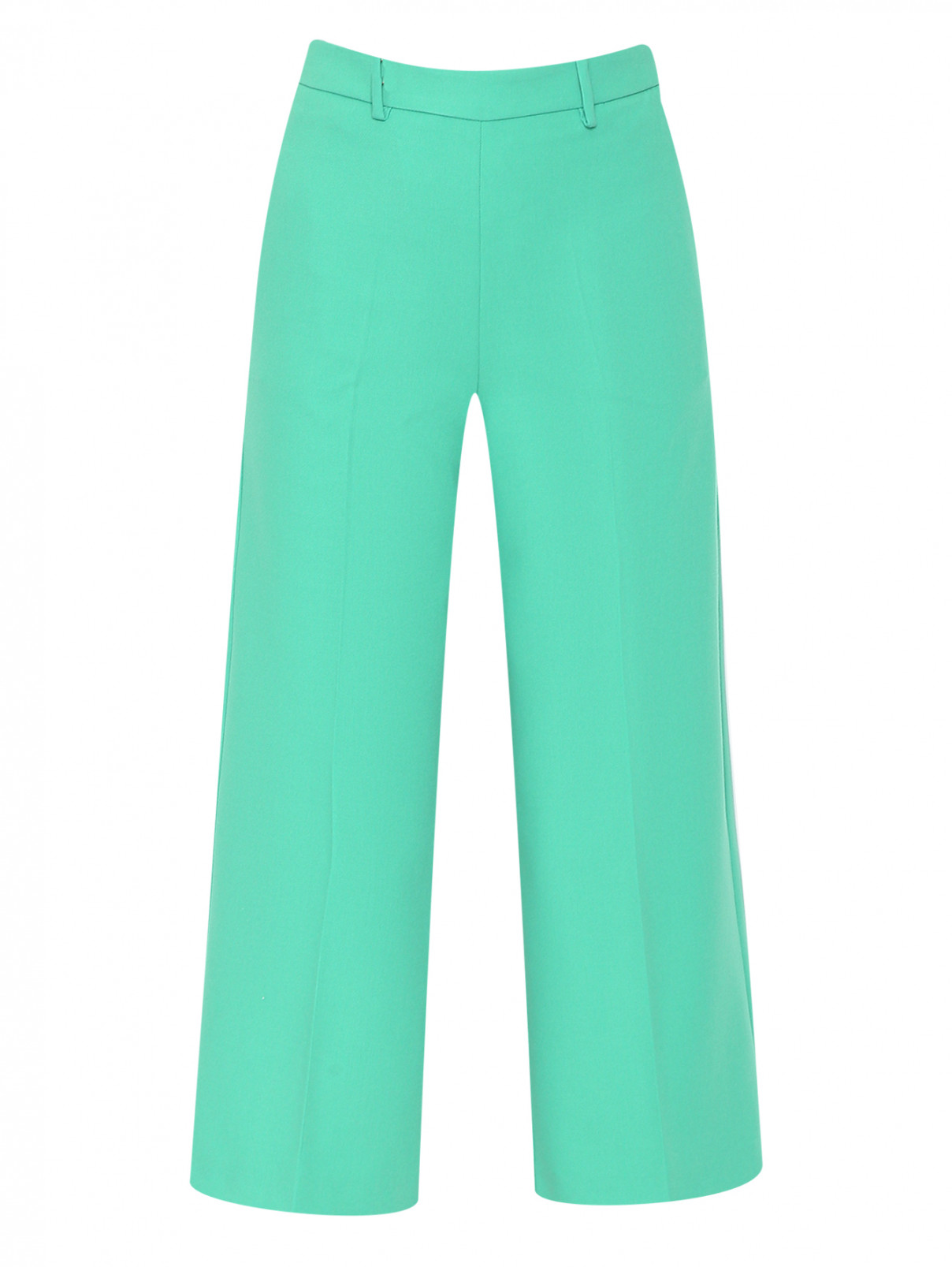 Укороченные брюки с карманами Max&Co  –  Общий вид  – Цвет:  Зеленый