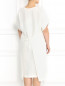 Платье из льна с принтом с завязками на спине Voyage by Marina Rinaldi  –  Модель Верх-Низ1