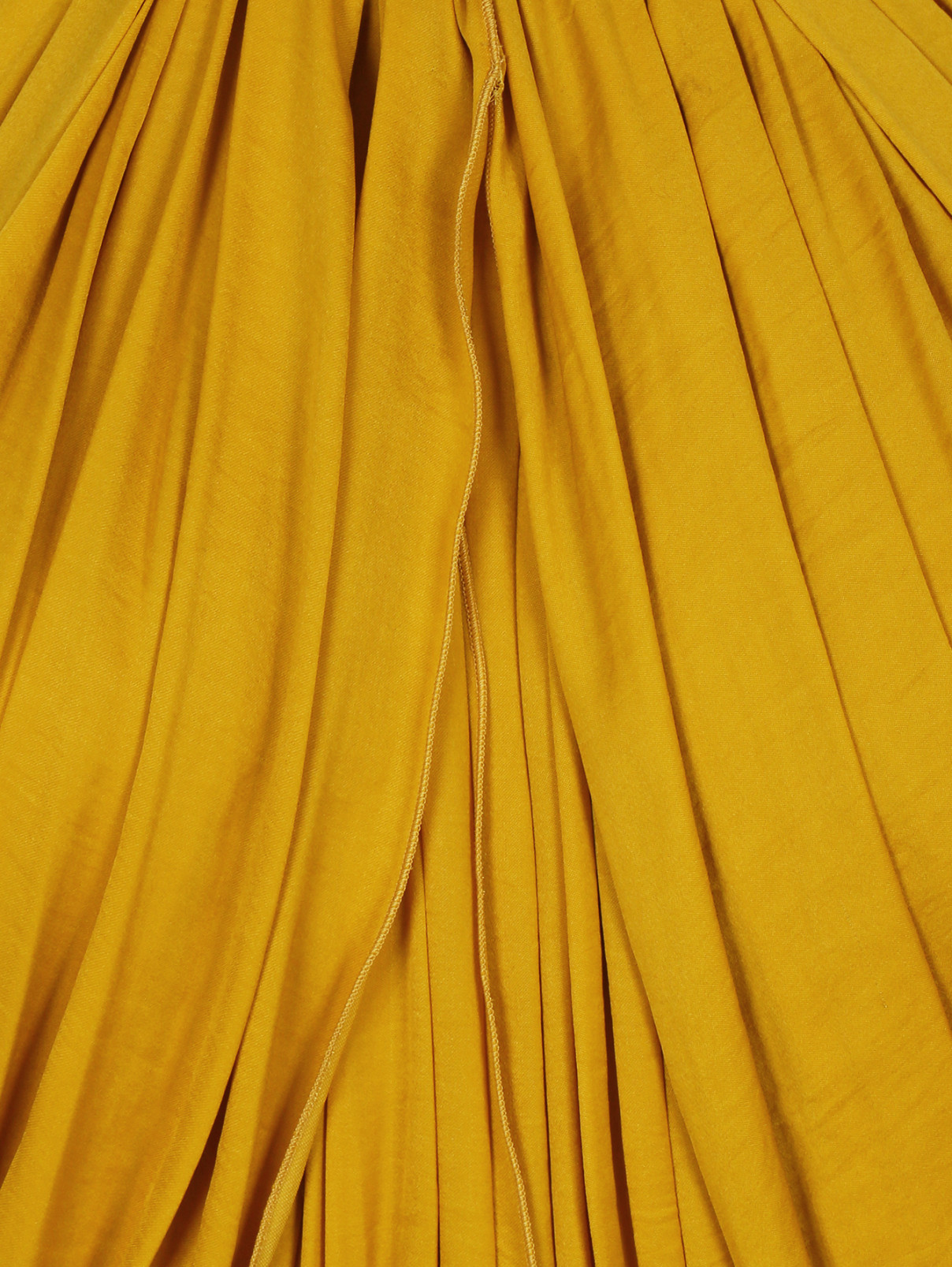 Платье-мини с плиссировкой Lanvin  –  Деталь  – Цвет:  Желтый