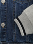 Джинсовая куртка с отстегивающимся капюшоном Lapin House  –  Деталь