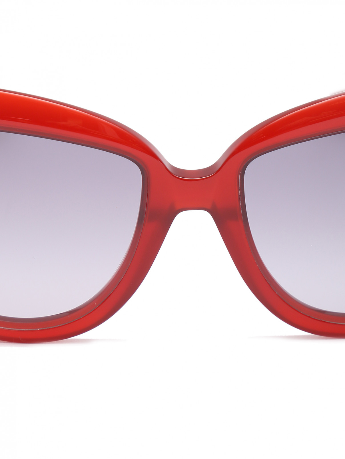 Очки солнцезащитные в пластиковой оправе Max Mara  –  Деталь1  – Цвет:  Коричневый