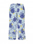 Укороченные брюки из шелка с цветочным узором P.A.R.O.S.H.  –  Общий вид