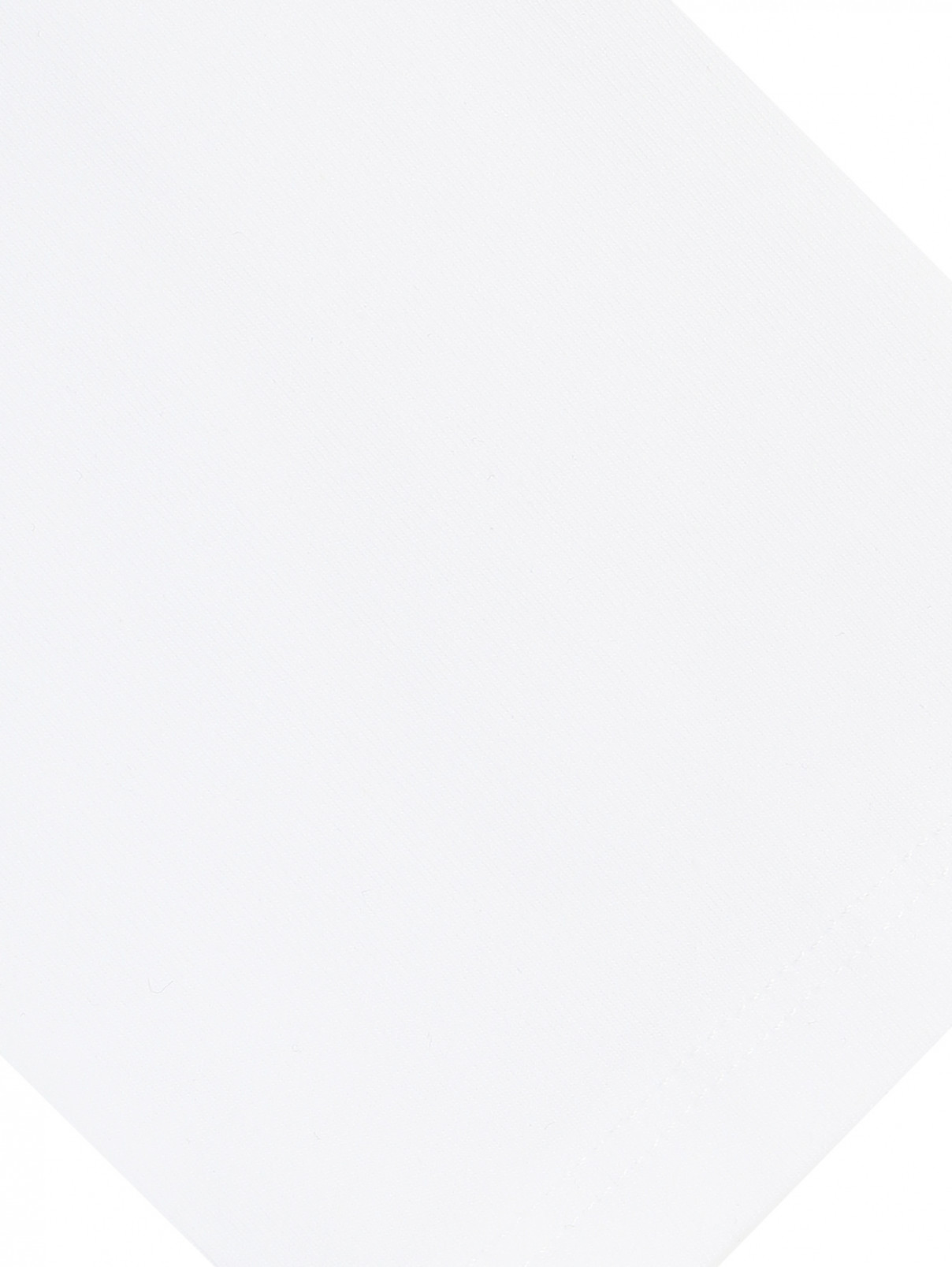 Хлопковый лонгслив с принтом и стразами EA 7  –  Деталь1  – Цвет:  Белый