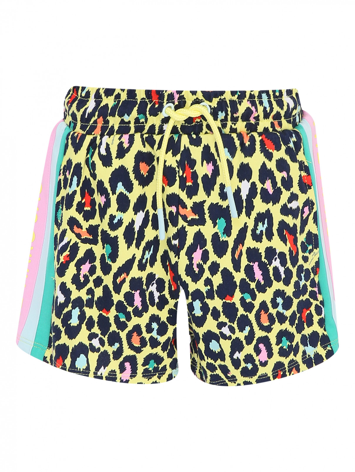 Трикотажные шорты с узором Little Marc Jacobs  –  Общий вид  – Цвет:  Узор