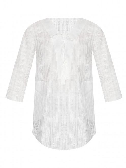 Блуза свободного кроя на завязках Max&Co - Общий вид