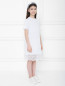 Трикотажное платье с кружевной отделкой Ermanno Scervino Junior  –  МодельВерхНиз