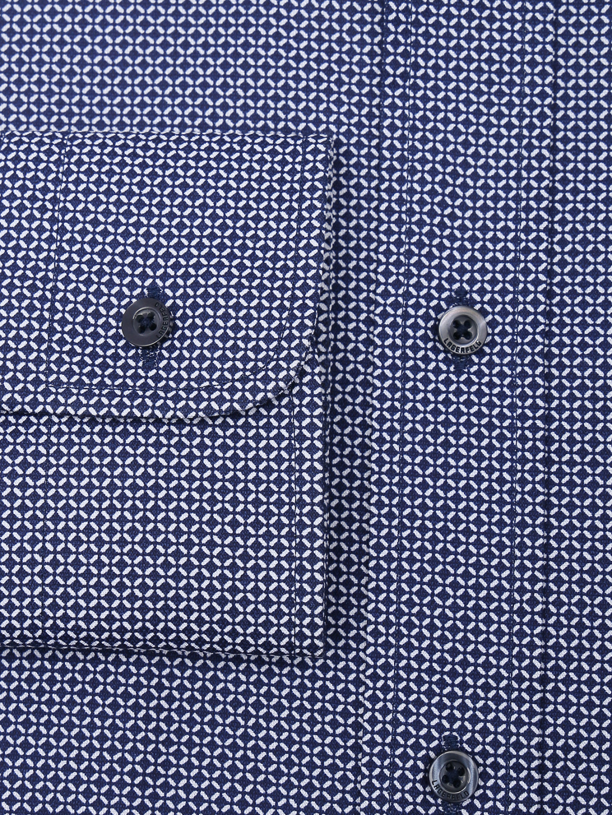 Рубашка из хлопка с узором Lagerfeld  –  Деталь1  – Цвет:  Узор