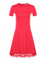 Трикотажное платье с декоративной вставкой из сетки Red Valentino  –  Общий вид