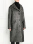 Объемное пальто из альпаки и шерсти Jil Sander  –  Модель Верх-Низ