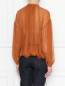 Блуза из шелка, со сборкой Alberta Ferretti  –  МодельВерхНиз1