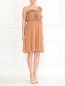 Платье-мини с отделкой из кружева и плиссированной юбкой Alberta Ferretti  –  Модель Общий вид