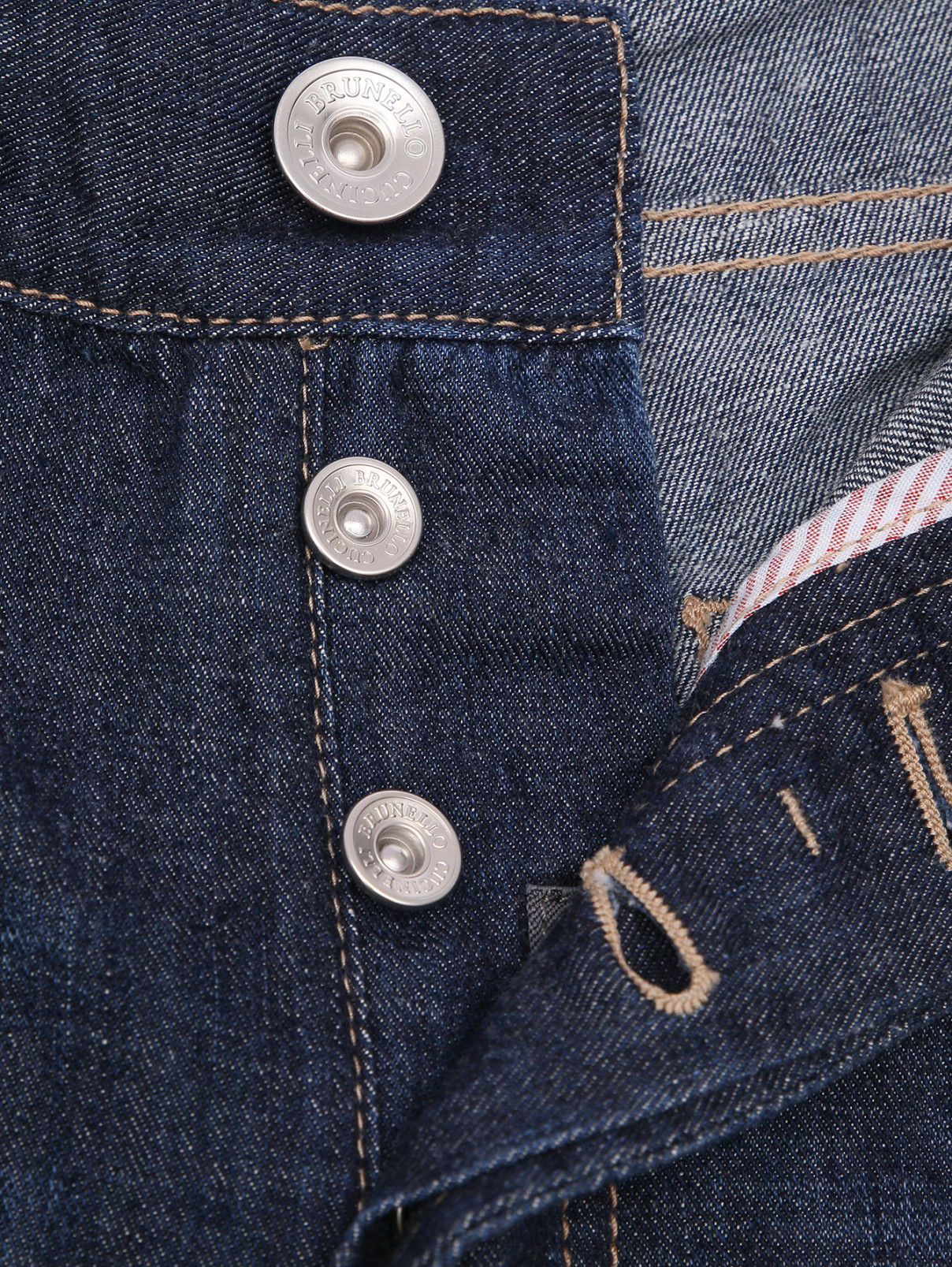 Прямые джинсы из хлопка Brunello Cucinelli  –  Деталь1