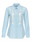 Блуза из шелка с вышивкой Moschino Cheap&Chic  –  Общий вид