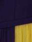 Платье ассиметричное из двухцветного шелка Carolina Herrera  –  Деталь1