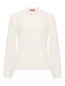 Блуза из шелка с вырезом Max&Co  –  Общий вид