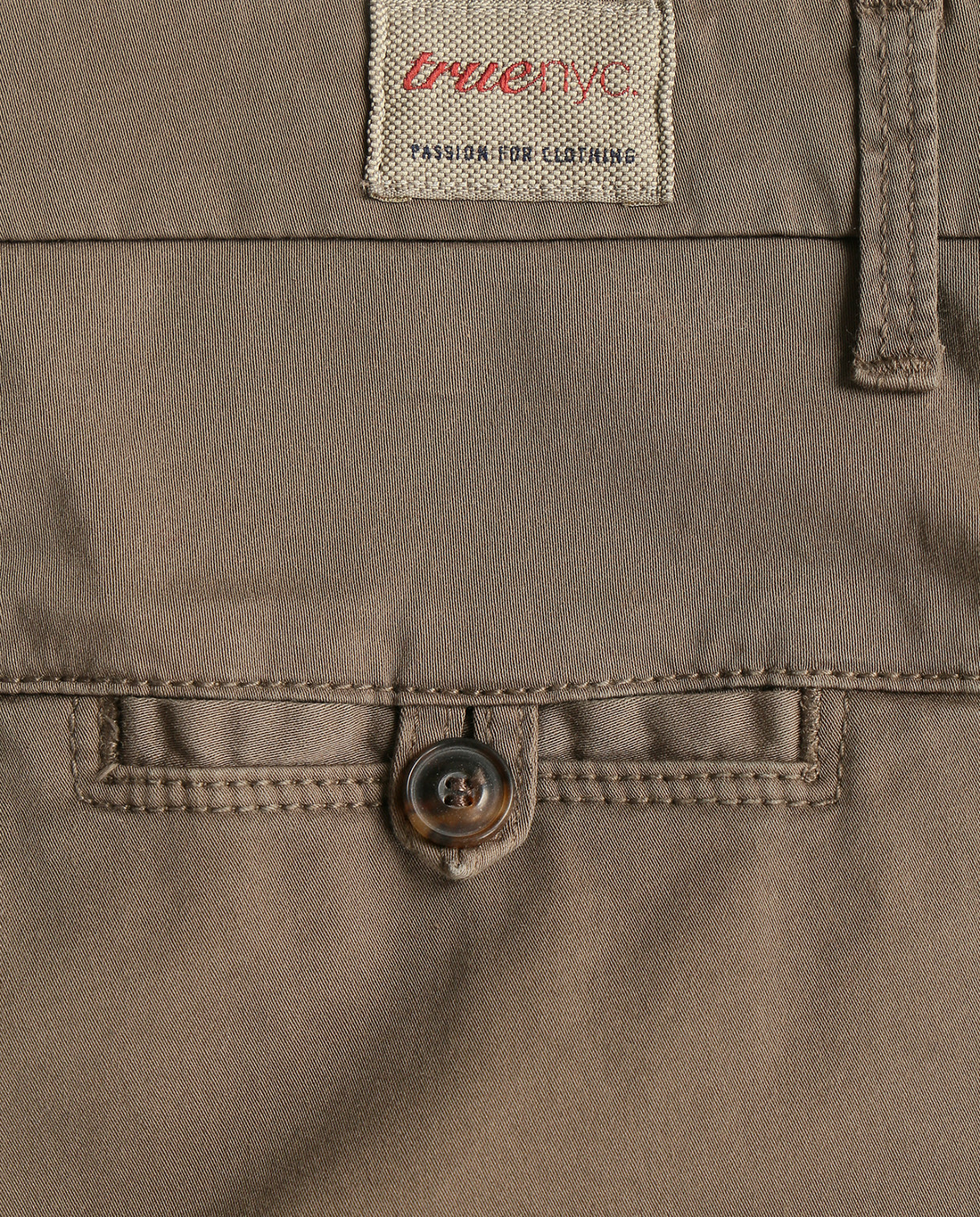 Укороченные брюки из хлопка True NYC  –  Деталь1  – Цвет:  Коричневый