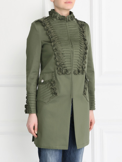 Легкое пальто с декором Ermanno Scervino - Модель Верх-Низ