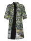 Платье из хлопка с геометрическим узором Kenzo  –  Общий вид