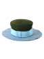 Шляпа из соломы с контрастной отделкой MiMiSol  –  Общий вид