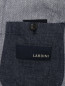 Пиджак однобортный из льна и хлопка LARDINI  –  Деталь2