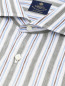 Рубашка из хлопка и льна с узором полоска Borrelli  –  Деталь