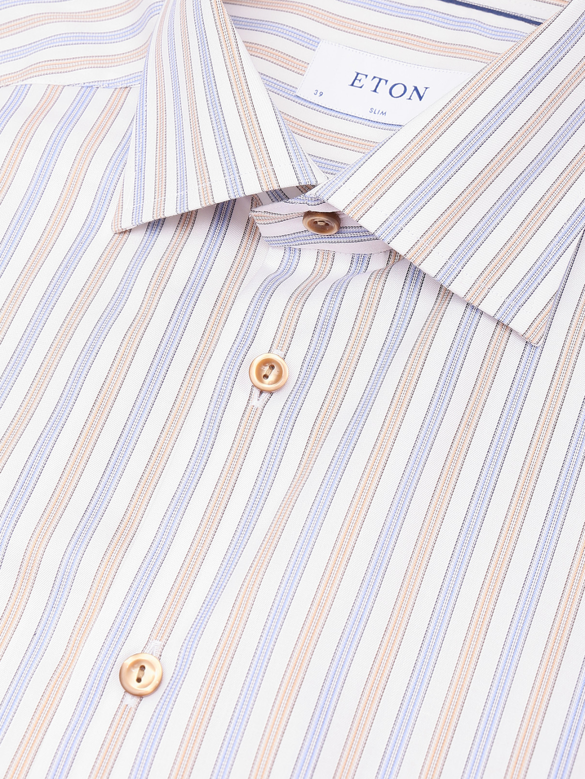 Рубашка из хлопка с узором "полоска" Eton  –  Деталь  – Цвет:  Узор