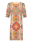 Платье-миди из вискозы с узором Etro  –  Общий вид