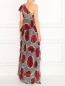 Платье-макси с узором асимметричного кроя Moschino Cheap&Chic  –  Модель Верх-Низ1