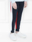 Трикотажные брюки с лампасами Moncler  –  МодельВерхНиз