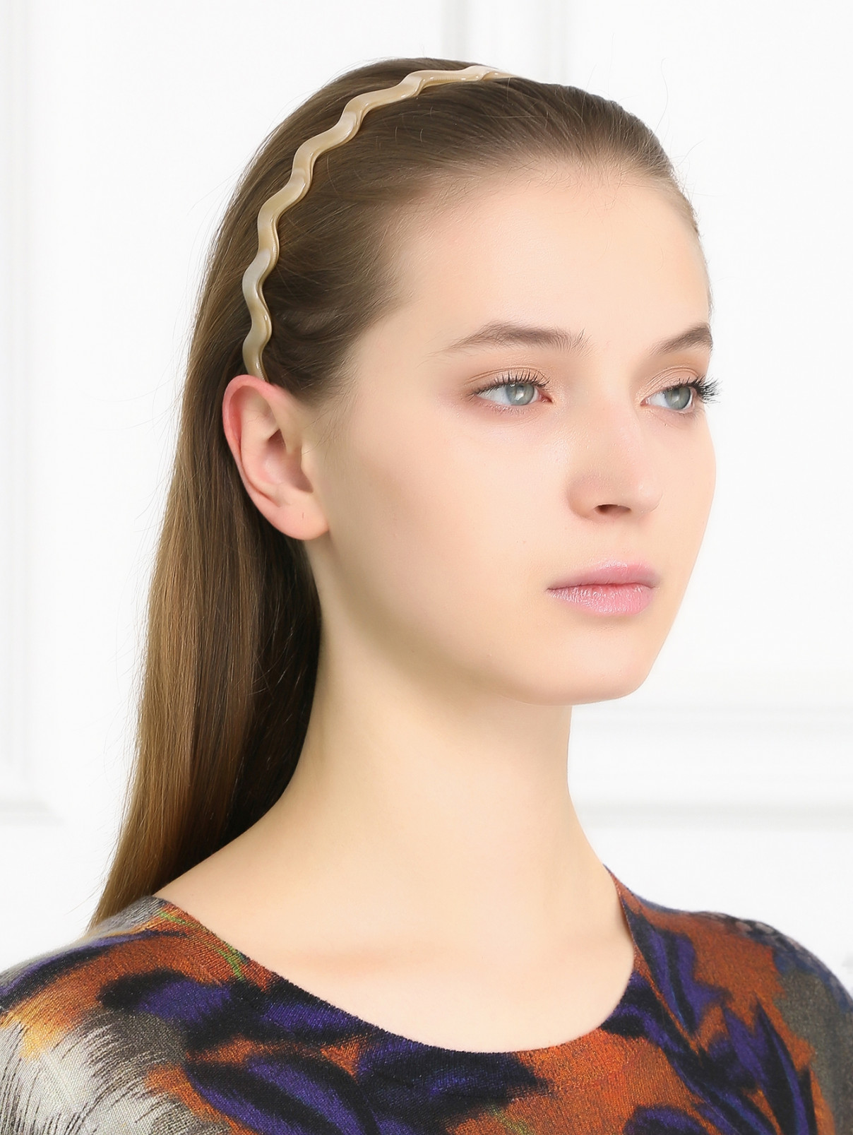 Ободок для волос из пластика Etro  –  Модель Общий вид  – Цвет:  Бежевый