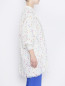 Трикотажное пальто из смешанного хлопка с узором Marina Rinaldi  –  МодельВерхНиз2
