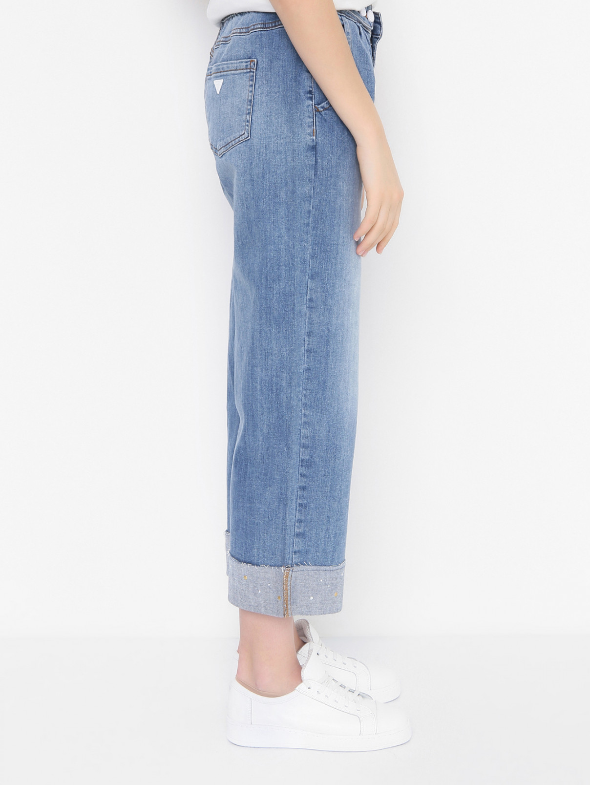 Широкие джинсы с карманами Guess  –  МодельВерхНиз2  – Цвет:  Синий