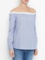 Блуза из хлопка в полоску Max&Co  –  МодельВерхНиз