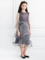 Платье с декоративными воланами Suzanne Ermann  –  Модель Общий вид