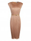 Плиссированное платье с поясом Max Mara  –  Общий вид