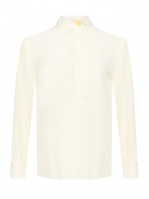 Однотонная блуза из шелка Liviana Conti - Общий вид