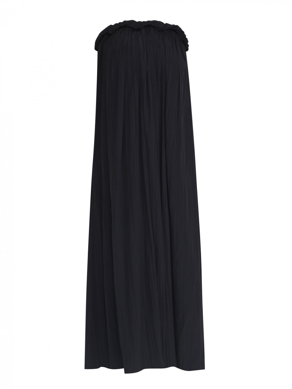 Платье-миди свободного кроя Sportmax  –  Общий вид  – Цвет:  Черный