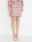 Фактурная юбка с бахромой и декоративной отделкой Karl Lagerfeld  –  МодельВерхНиз