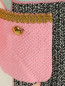 Пальто двубортное из смесового хлопка с декоративной отделкой Moschino Couture  –  Деталь1
