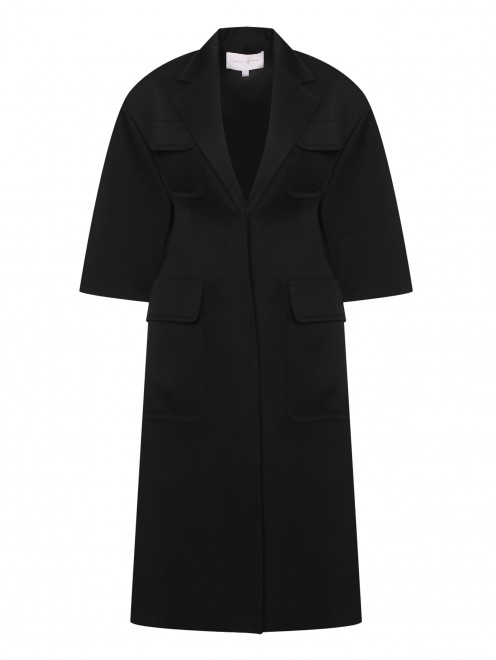 Пальто из шерсти с накладными карманами Carolina Herrera - Общий вид