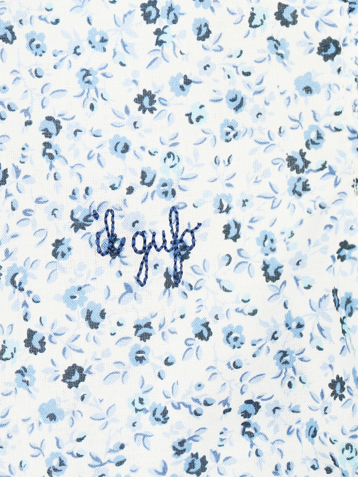 Хлопковое платье с цветочным узором Il Gufo  –  Деталь  – Цвет:  Узор