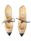 Туфли из кожи на шнуровке на низком каблуке Moschino  –  Обтравка4