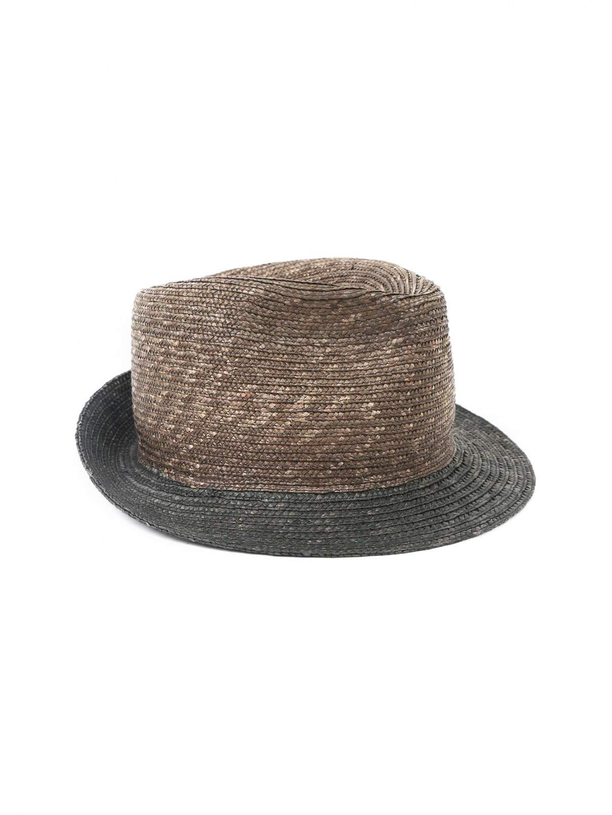Шляпа с контрастной вставкой Paul Smith  –  Общий вид  – Цвет:  Коричневый