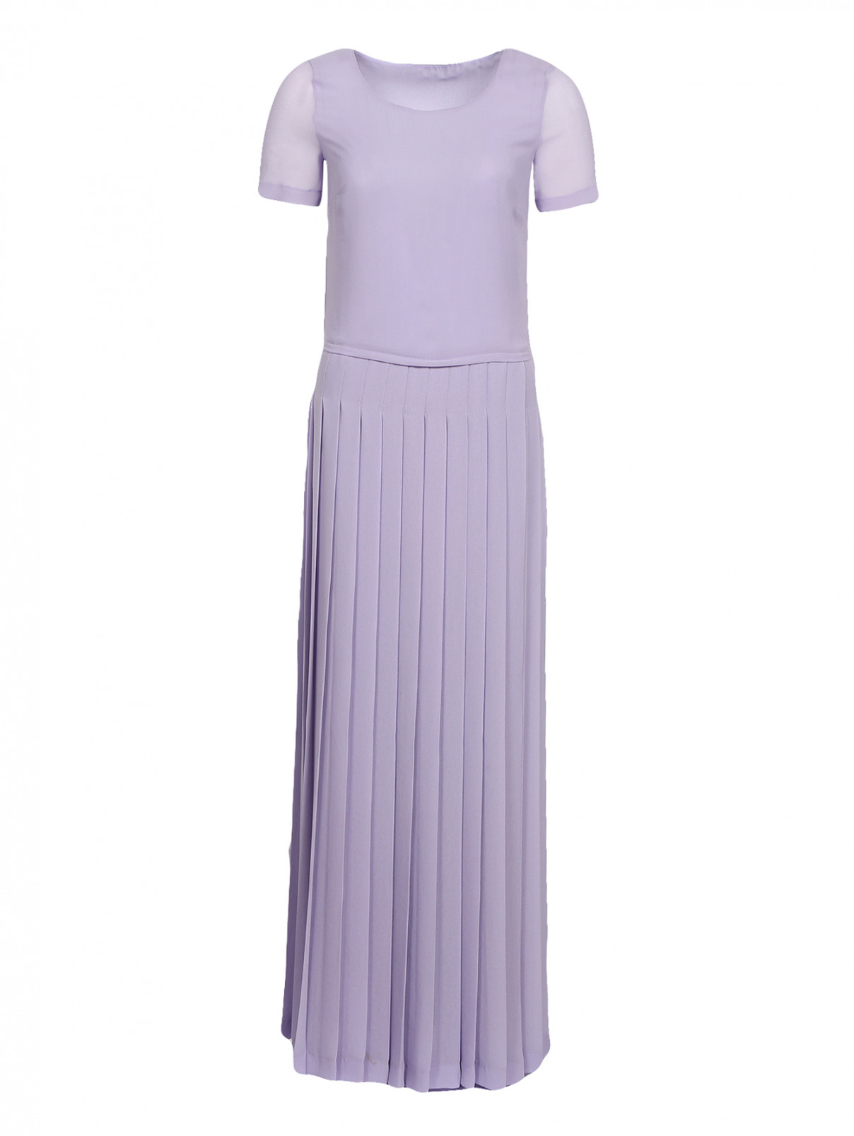 Платье-макси Love Moschino  –  Общий вид  – Цвет:  Фиолетовый